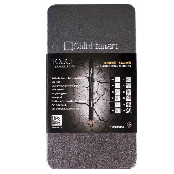 Touch "Drawing Pencil 12er Set - Blechdose" (gemischt)