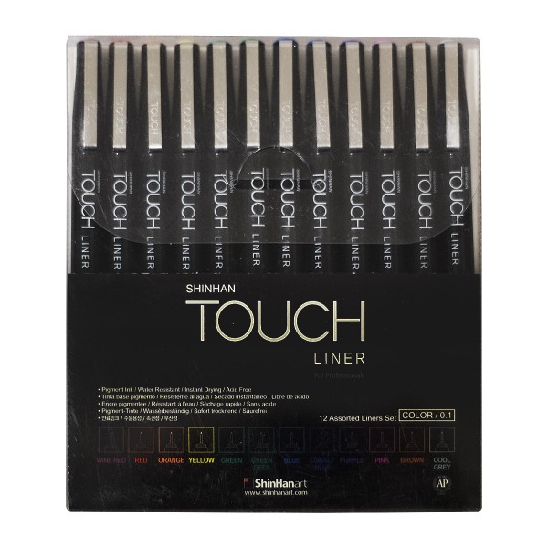 Touch "Liner 12er Color Set" 0,1mm