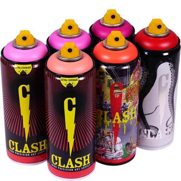 Clash "Paint Multi Color Sixpack Sweet Valentine Tones" (6x400ml)