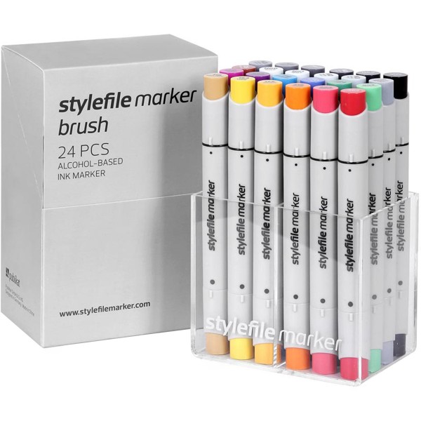 Stylefile Brush Twin Marker "24er Set" Main A