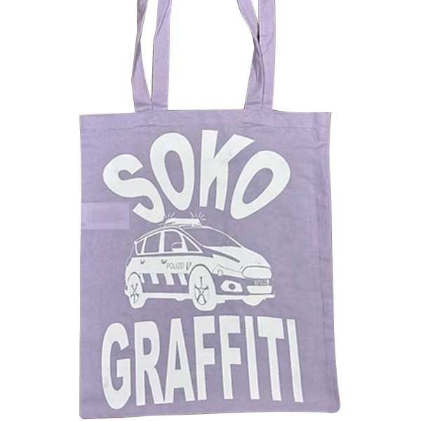 Graffiti DUS "Jutebeutel SOKO Graffiti" - Orchidea/White