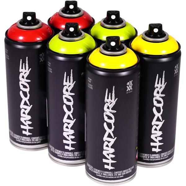 MTN Hardcore 2 "Multi Color Sixpack - Traffic Light Tones" (6x400ml)