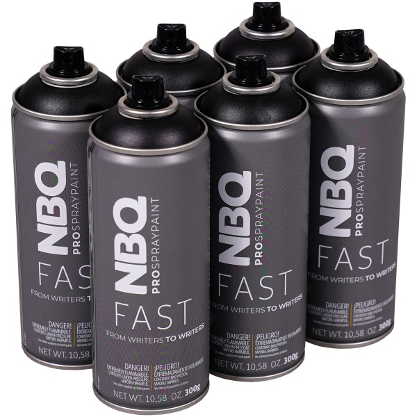 NBQ "New Fast" Sixpack Black (6x400ml)