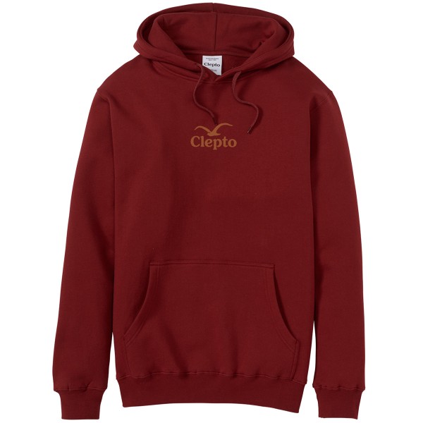 Cleptomanicx Hoodie "C.I." Merlot Red