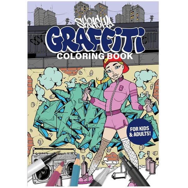 Ausmalbuch "Sketchy Graffiti" Coloring Book 
