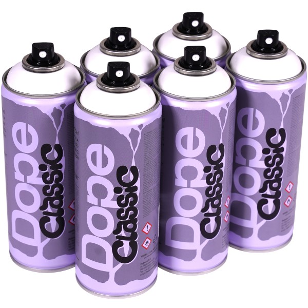 Dope "Classic Paint Sixpack" (6x400ml) - White D-200