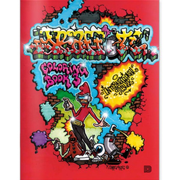 Ausmalbuch "Graffiti Coloring Book #3 - International Styles"