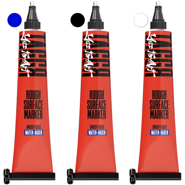 Bäder "TAGGR" Rough Surface Water Based Steelball 50ml Tubenmarker (2,5mm) 3er Set #4