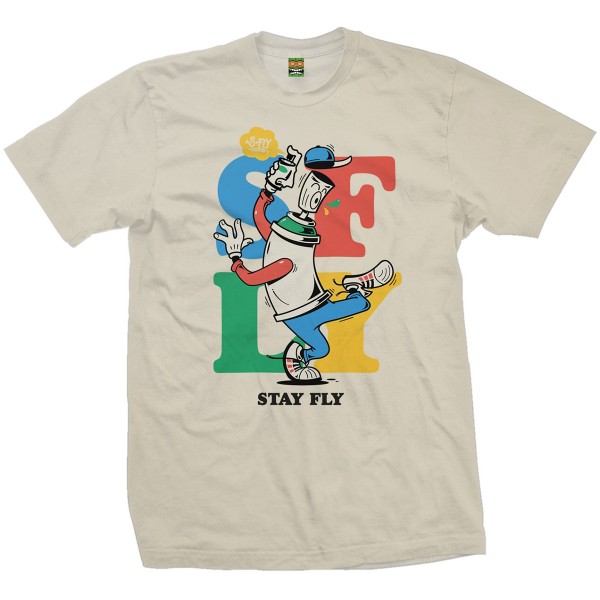 S-Fly T-Shirt "Stay Fly" Beige