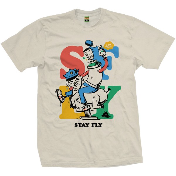 S-Fly T-Shirt "Stay Fly 2" Beige