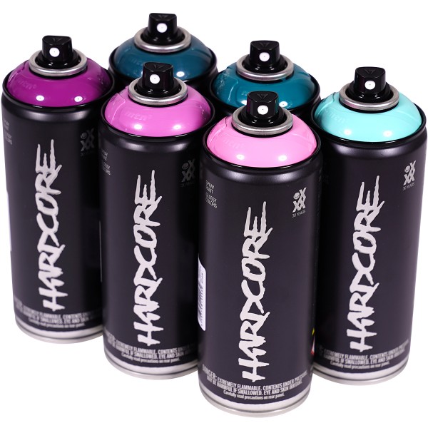 MTN Hardcore 2 "Multi Color Sixpack - Vapor Pack Tones" (6x400ml)