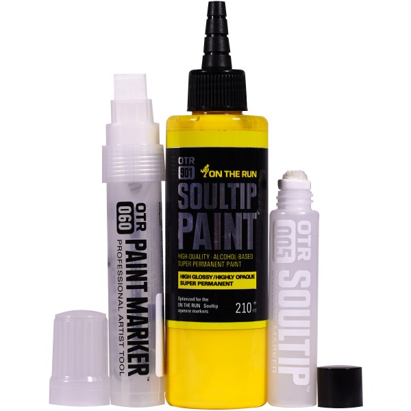 OTR.901 "Soultip Paint (210ml)" + Empty Marker 3er Set - Yellow