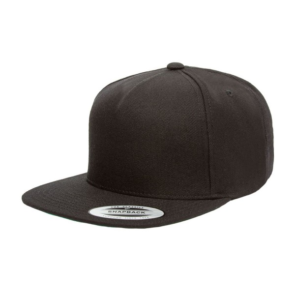Flexfit "5 Panel Snapback Cap" Black