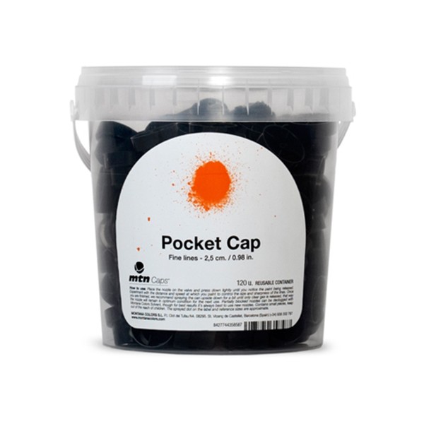 MTN "Pocket Cap 120er Bucket" - Black/White