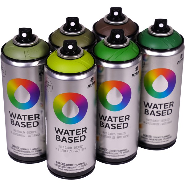 MTN Water Based "Sixpack Oorah Tones" (6x400ml)