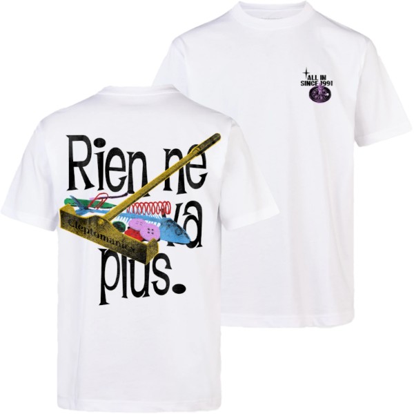 Cleptomanicx T-Shirt "Rien ne va plus" White