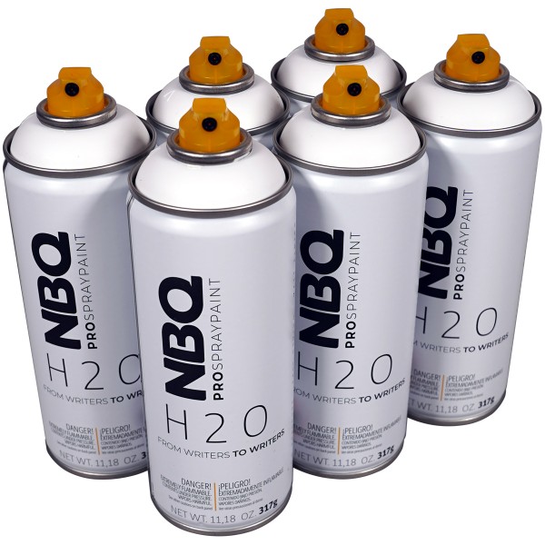 NBQ "H2O" Water Based Sixpack White (6x400ml)