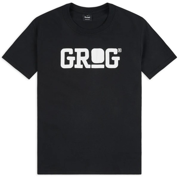 Grog T-Shirt "Logo" Black/White