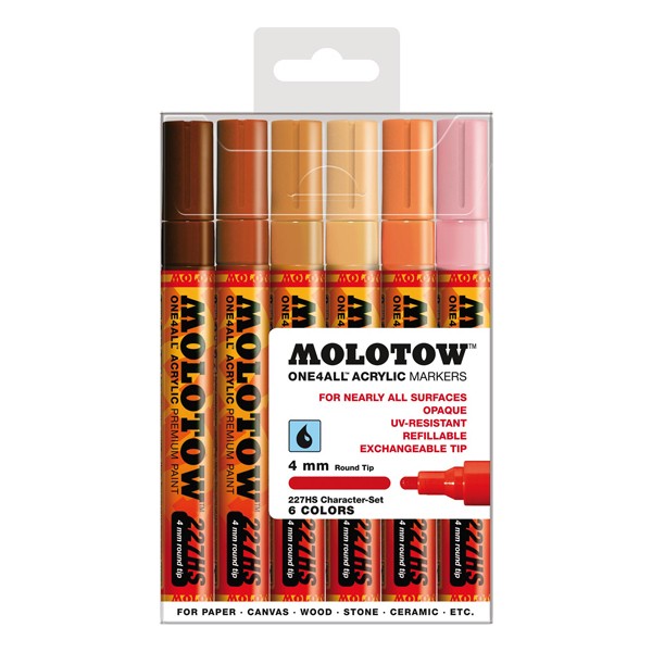 Molotow "227HS" One4all 6er Marker Set (4mm) - Character
