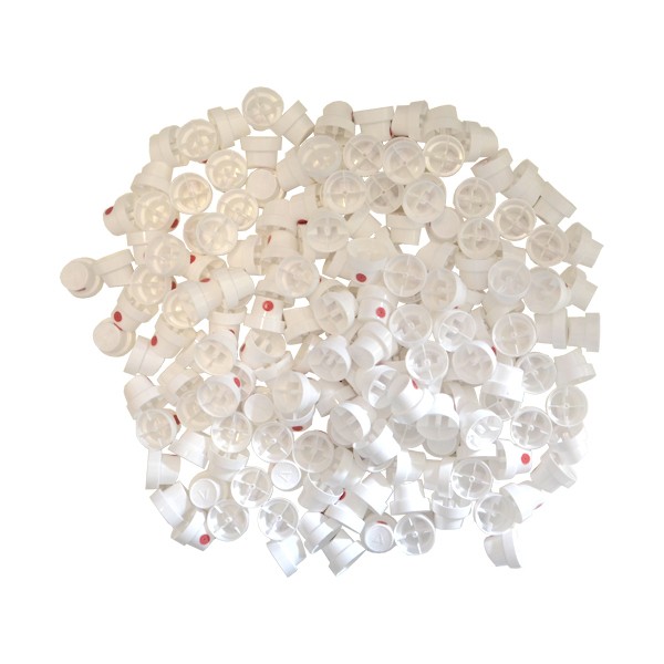 "Super Fat Cap" White/Pink 200er Pack