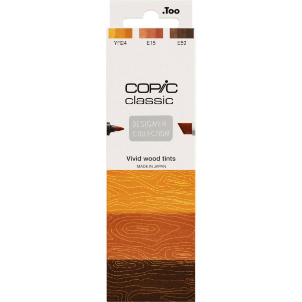 Copic "Classics 3er Set" Layoutmarker - Vivid Wood Tints