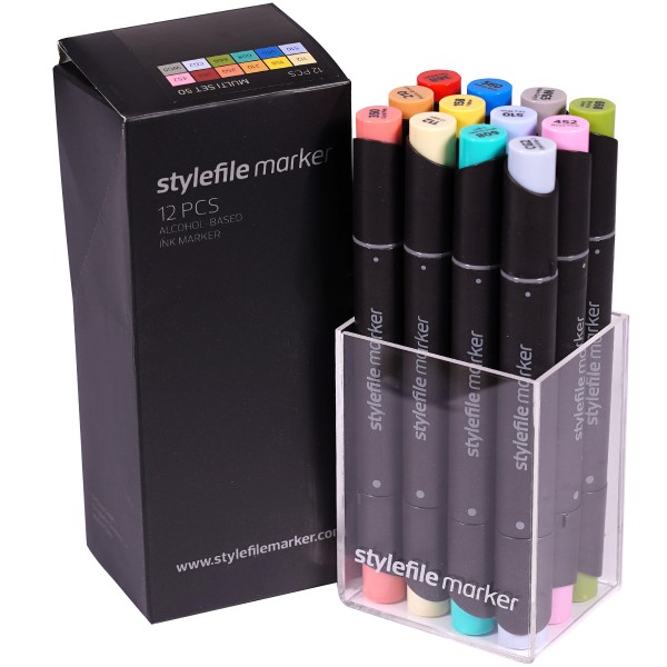 Stylefile Twin Marker "12er Set" Multi 50