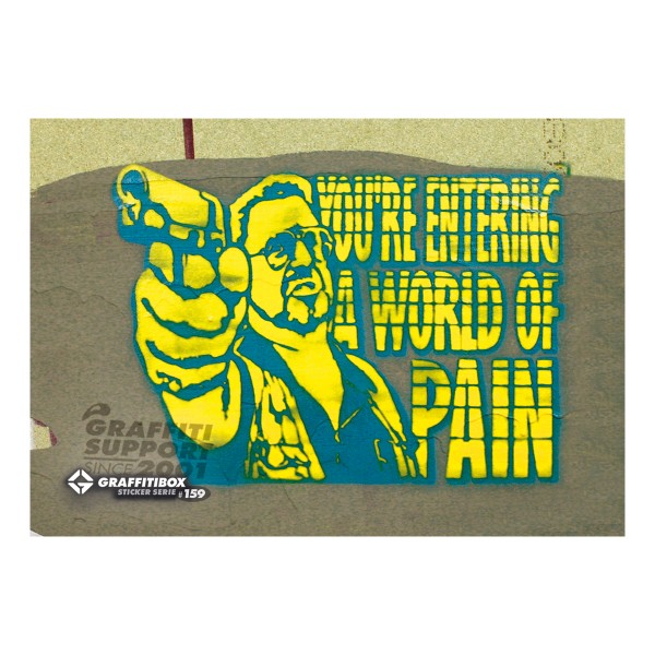 Super Deal "World of Pain" Gbox Sticker Serie #159 (7x10cm)