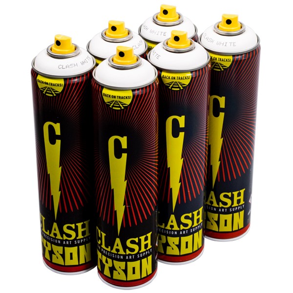 Clash Paint "Tyson One Color Sixpack - White" (6x600ml)