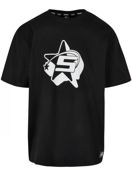 Starter T-Shirt "Shooting Star" Black/White