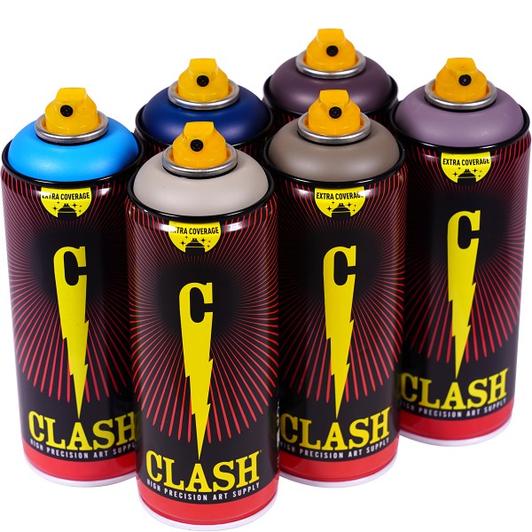 Clash "Paint Multi Color Sixpack Azure Rock Tones" (6x400ml)