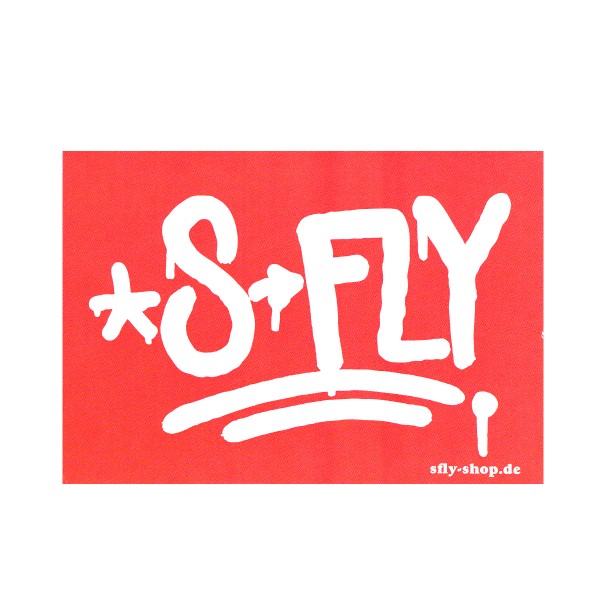 Super Deal "S-Fly Dirty Red Tag" Sticker (7,5x10,5cm)
