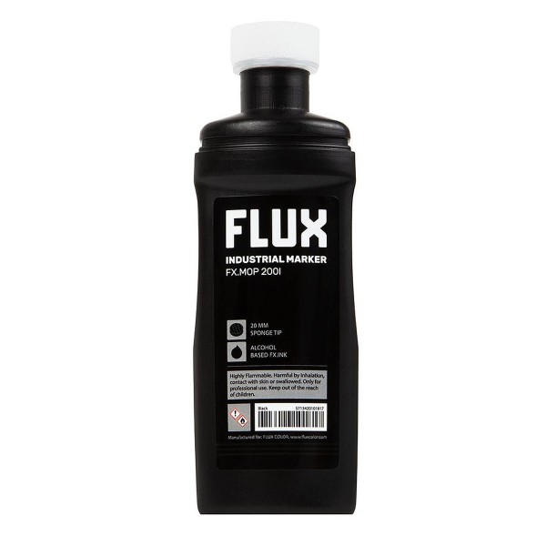 Flux Mop Flip Marker "FX.MOP 200l" (20mm) - Black