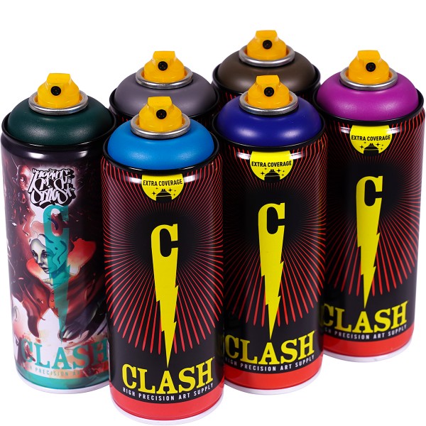 Clash "Paint Multi Color Sixpack Dirty Alien Tones" (6x400ml)