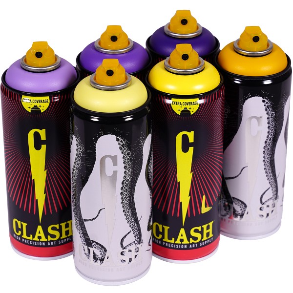 Clash "Paint Multi Color Sixpack Berry Muffin Tones" (6x400ml)