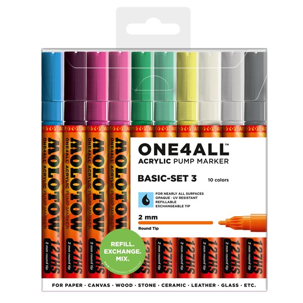 Molotow "127HS" One4all 10er Marker Set (2mm) - Basic 3