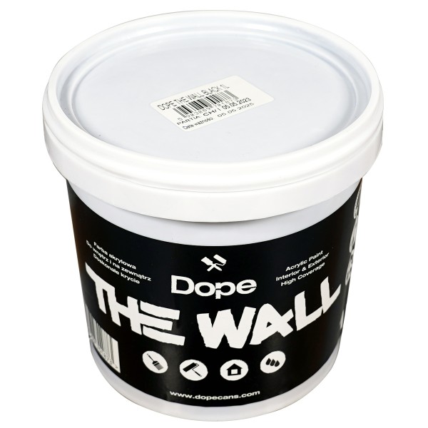 Dope Acryl Premium Wandfarbe "The Wall 1L" Black