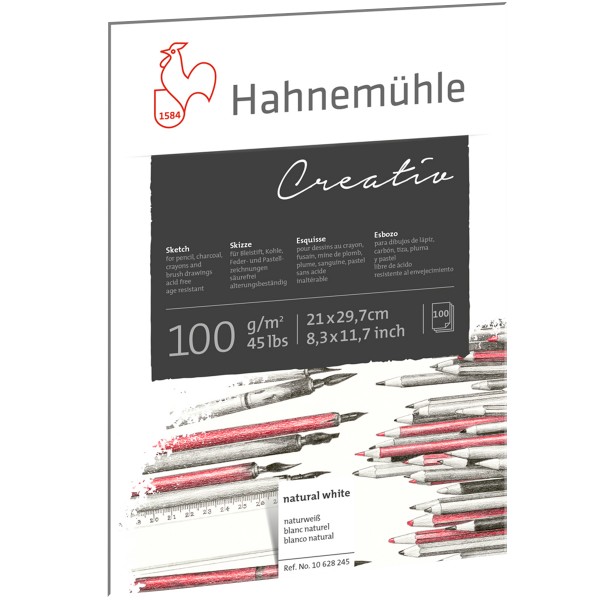 Hahnemühle "Skizzenblock Creativ" A4 Hochformat 100g/m²