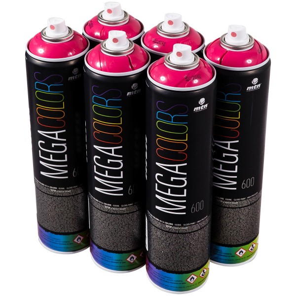 MTN "Mega Colors - One Color Sixpack - Magenta R-4010" (6x600ml)