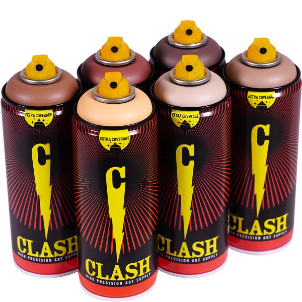 Clash "Paint Multi Color Sixpack Down Under Tones" (6x400ml)