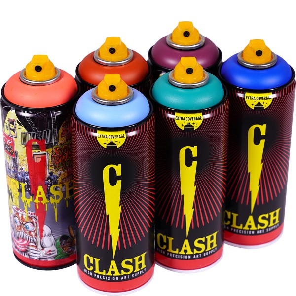 Clash "Paint Multi Color Sixpack Rusty Water Tones" (6x400ml)