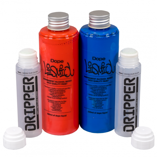 Dope "Liquid Refill Dripper Red/Blue Set" (4 Teile)
