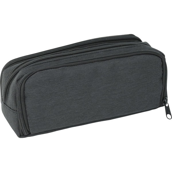 Eberhard Faber "Schlamper Etui 3 Fächer" (10x23cm) Anthrazit/Black