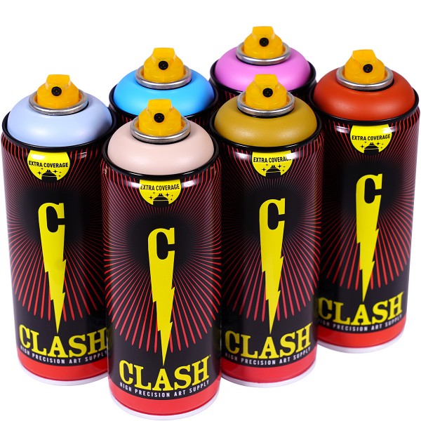 Clash "Paint Multi Color Sixpack Ugly Boy Tones" (6x400ml)