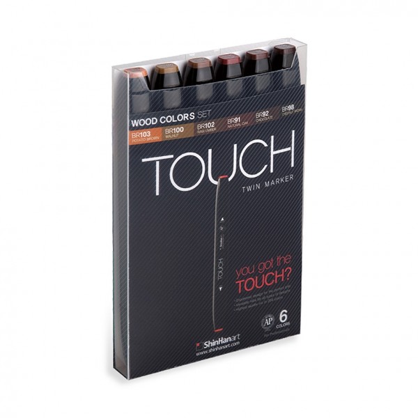 Touch "Twin 6er Set - Wood Colors"
