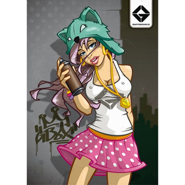 Graffitibox Poster "Candy Girl by Stereo Heat" - DIN A1
