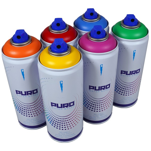 Clash "Puro" Water Based - Candy Tones (6x400ml)