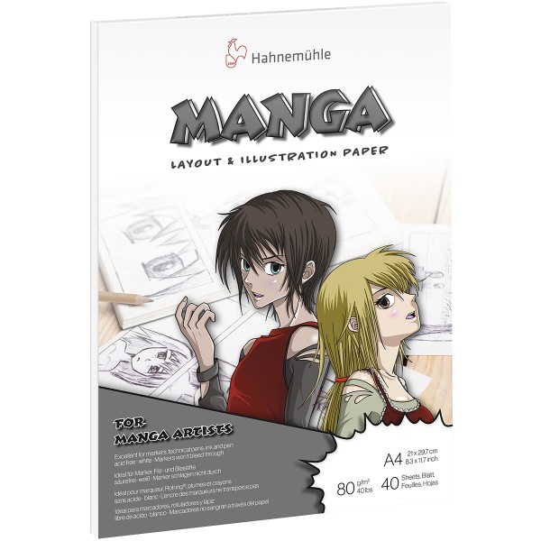 Hahnemühle "Mangablock" A4 Hochformat 80g/m²