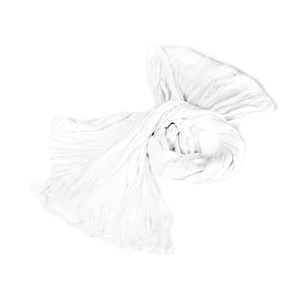"Wrinkle Scarf Sommerschal" - White