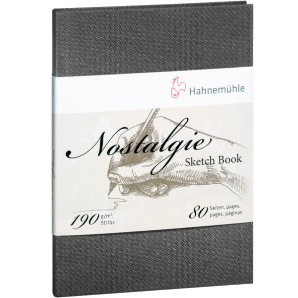 Hahnemühle "Nostalgie" Skizzenbuch A4 Hochformat 190g/m²