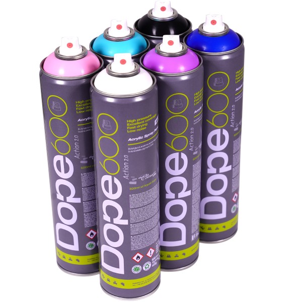 Dope "Action Paint 2.0 Multicolor Sixpack 1" Silver Killer (6x600ml)